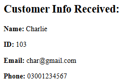 Output Screenshot 1
