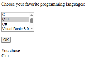 ListBox Output